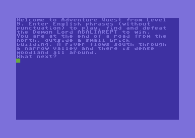Adventure Quest screenshot 2 for Commodore 64